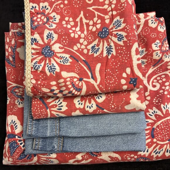 Ralph Lauren Queen 5-piece Duvet Cover set with 2 shams & 2 Queen Denim shams - Picture 7 of 11